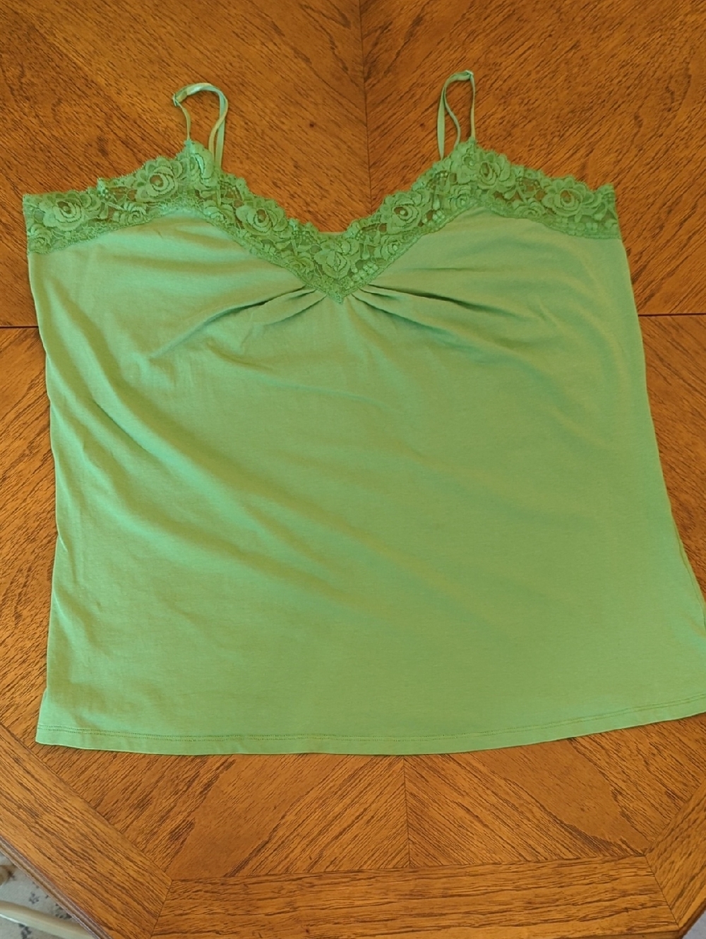 Y2K Old Navy Lace-Trim Light Green Camisole Fairy Coastal Cottage